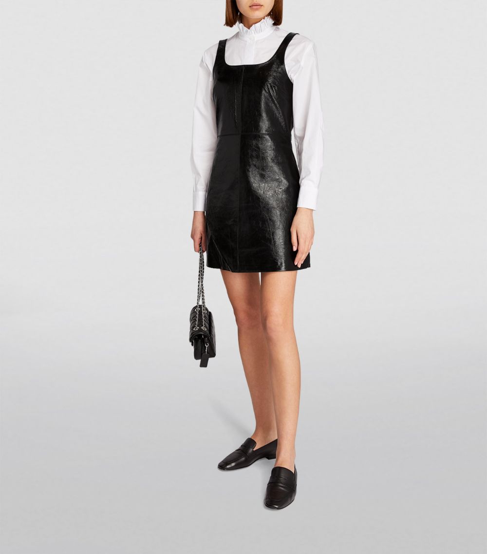  Claudie Pierlot Leather Mini Dress