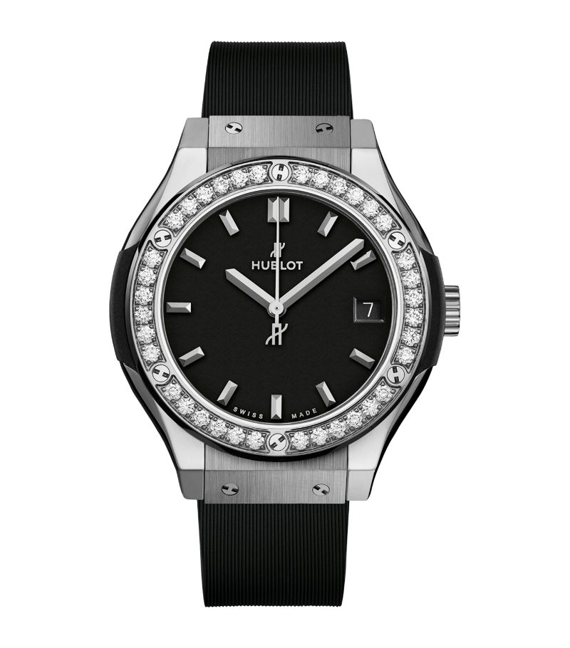Hublot Hublot Titanium and Diamond Classic Fusion Automatic Watch 33mm