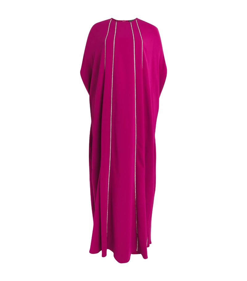 Marina Rinaldi Marina Rinaldi Cape Embellished Maxi Dress