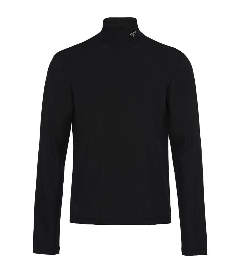 Prada Prada Logo Rollneck Top