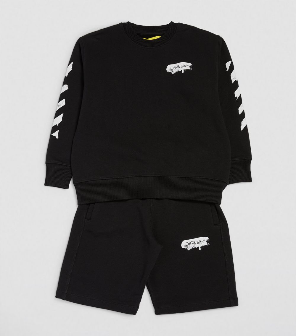 Off-White Kids Off-White Kids Paint Logo Sweatshorts (4-12 Years)