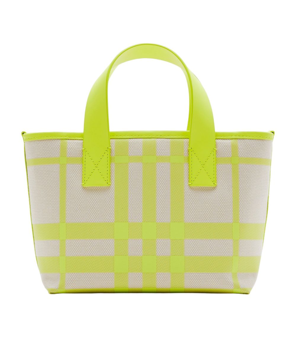 Burberry Burberry Kids Canvas-Leather Check Tote Bag