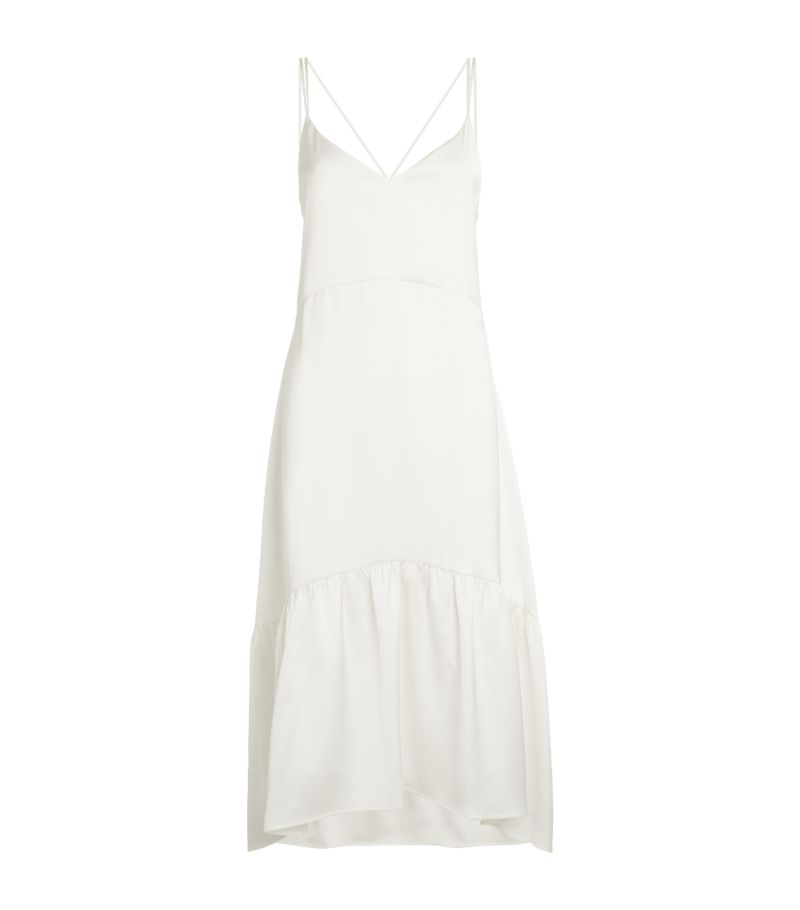  Claudie Pierlot V-Neck Tiered Midi Dress