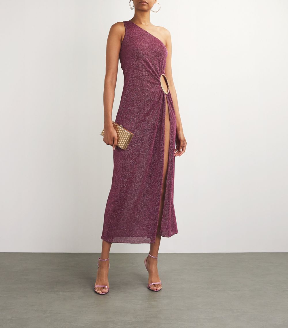 OSÉREE Oséree Lumière O-Ring Midi Dress