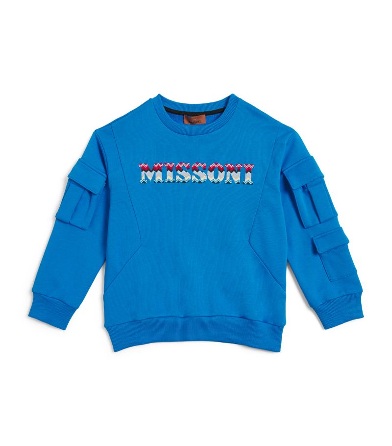 Missoni Kids Missoni Kids Embroidered Logo Cargo Sweatshirt (12-14 Years)