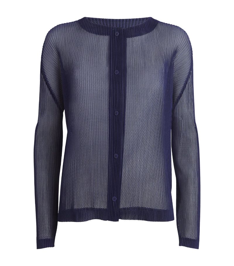 Pleats Please Issey Miyake Pleats Please Issey Miyake Mesh Tatami July Cardigan