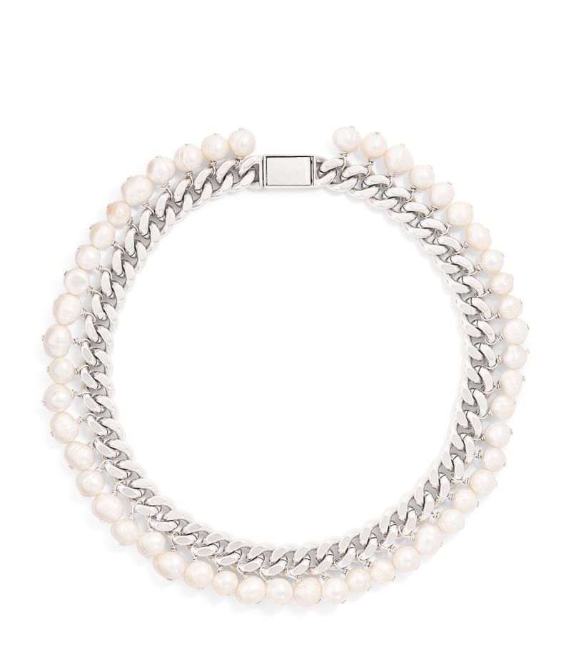 Jil Sander Jil Sander Freshwater Pearl Chain Necklace