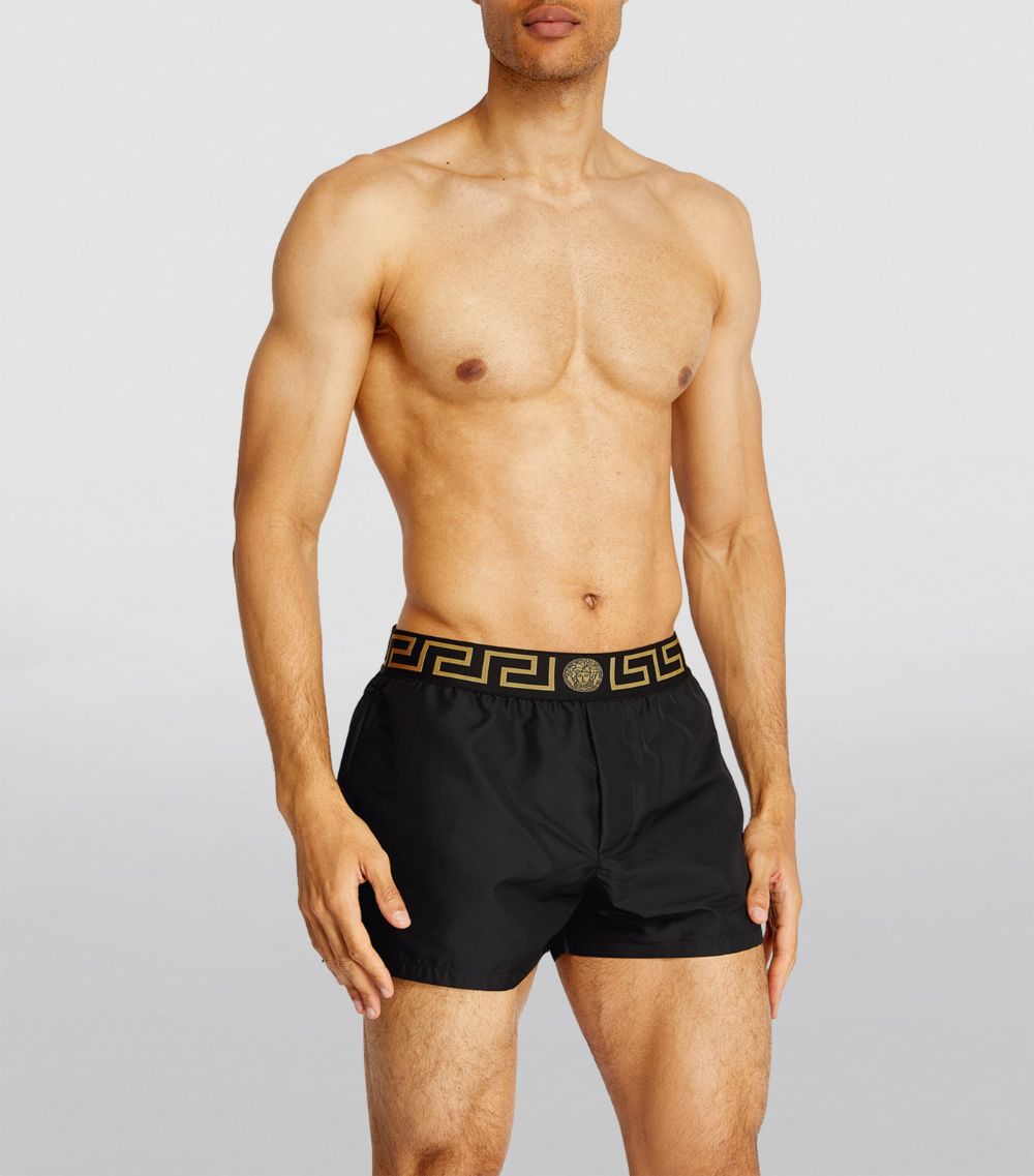 Versace Versace Greca-Waistband Swim Shorts