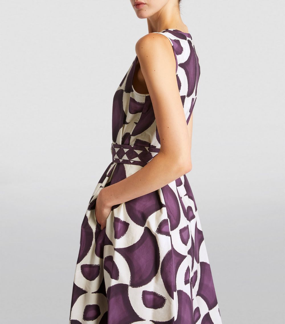 Max Mara Max Mara Printed Belt-Detail Midi Dress