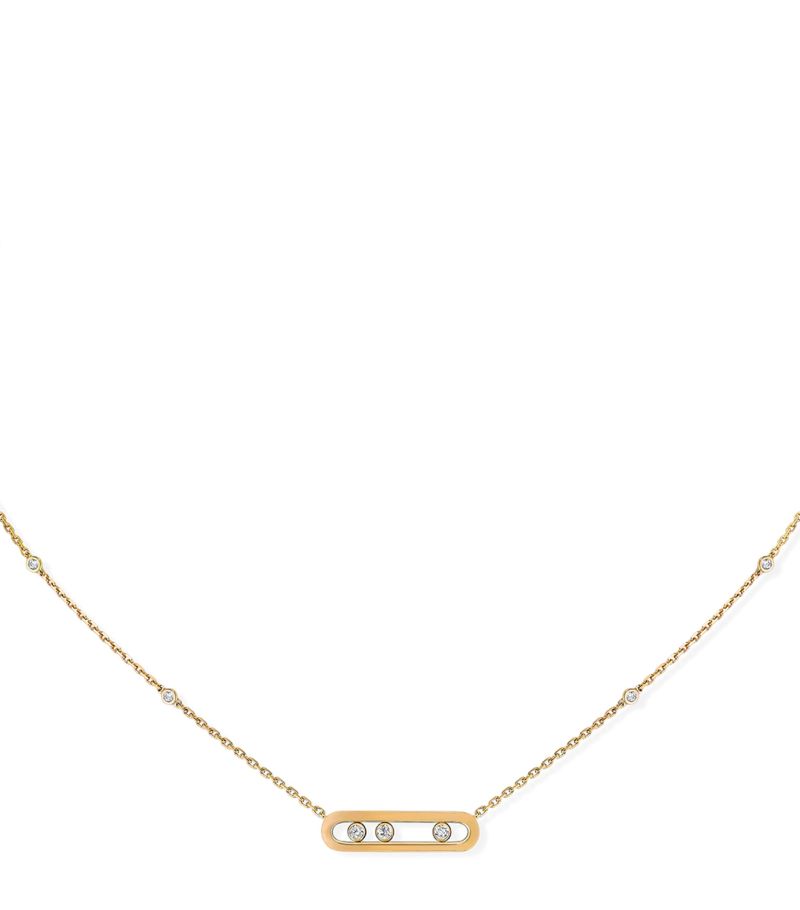 Messika Messika Yellow Gold And Diamond Baby Move Classique Necklace