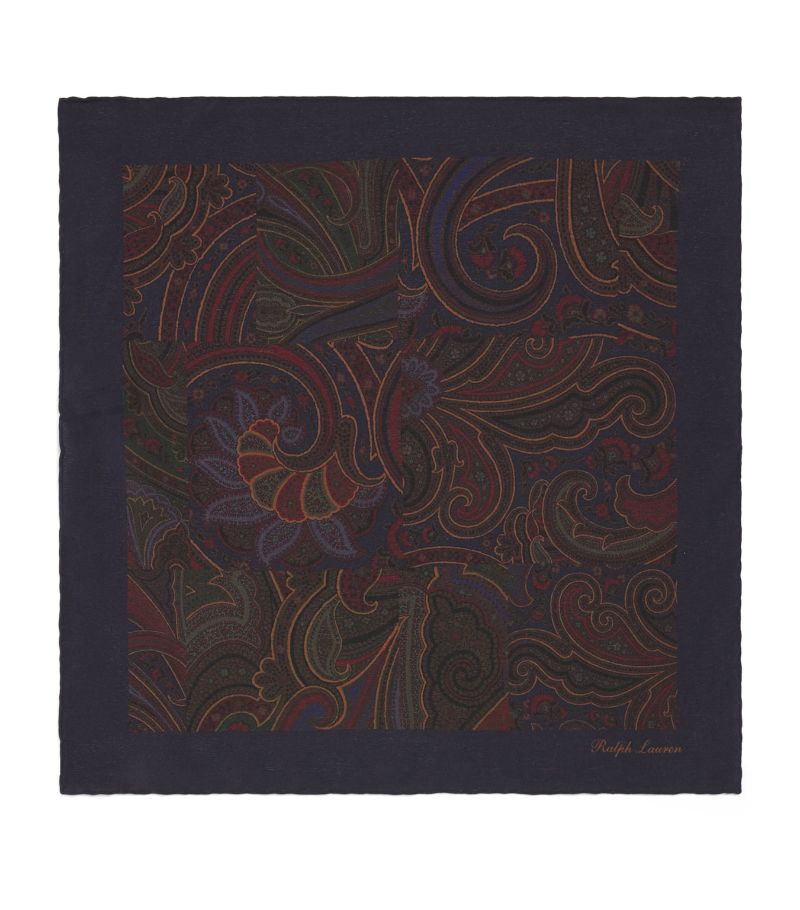 Ralph Lauren Purple Label Ralph Lauren Purple Label Mulberry Silk Paisley Pocket Square