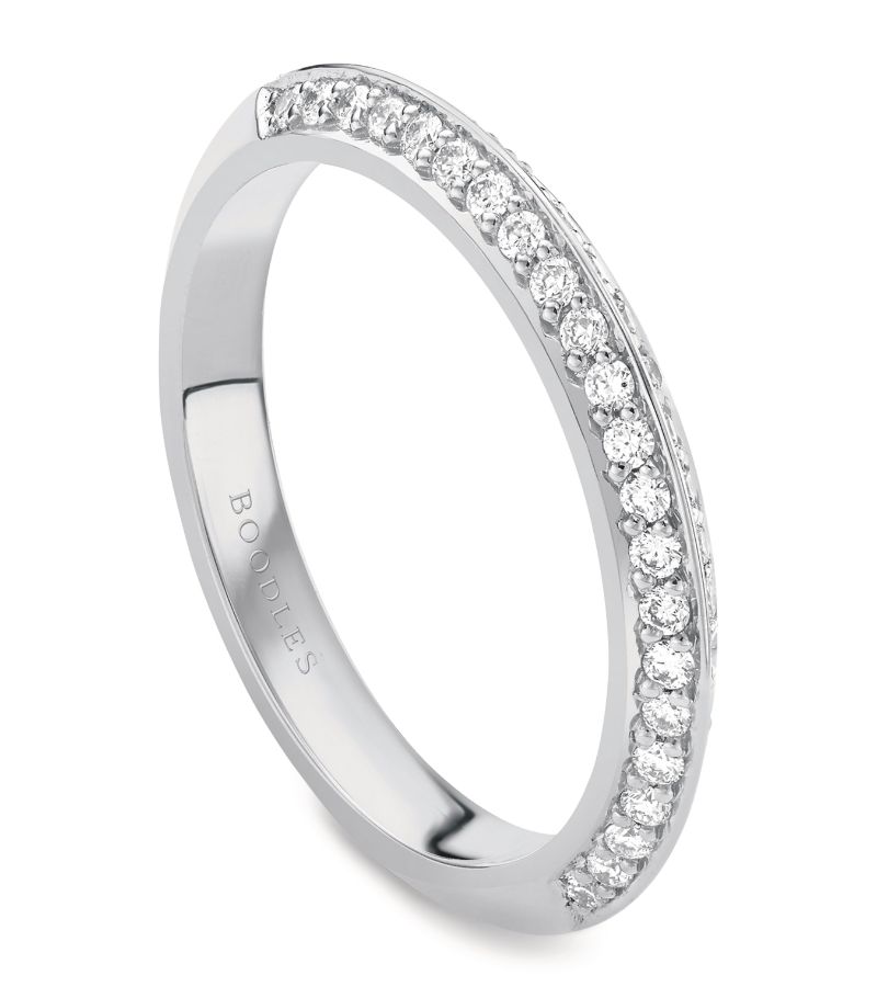 Boodles Boodles Platinum And Diamond Petal Wedding Ring