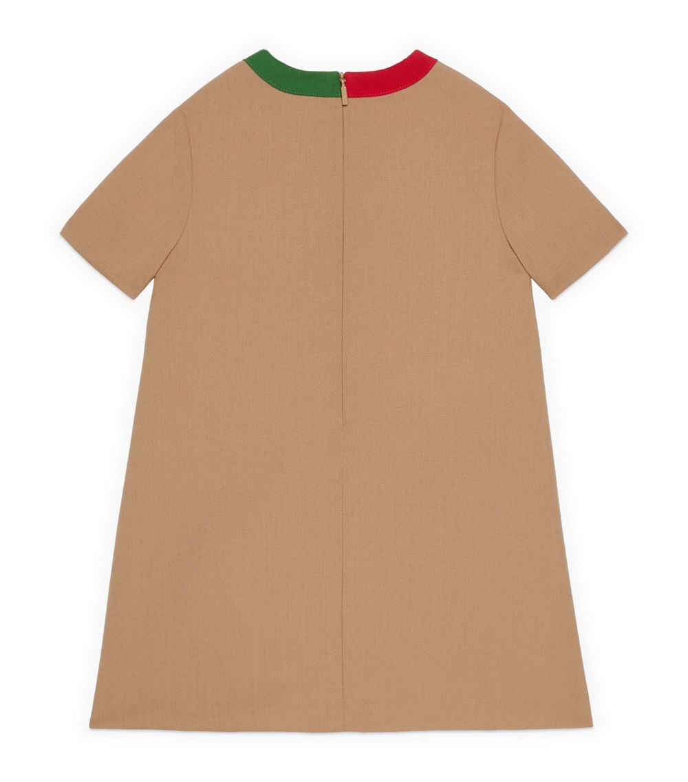 Gucci Gucci Kids Wool Web Dress (4-12 Years)