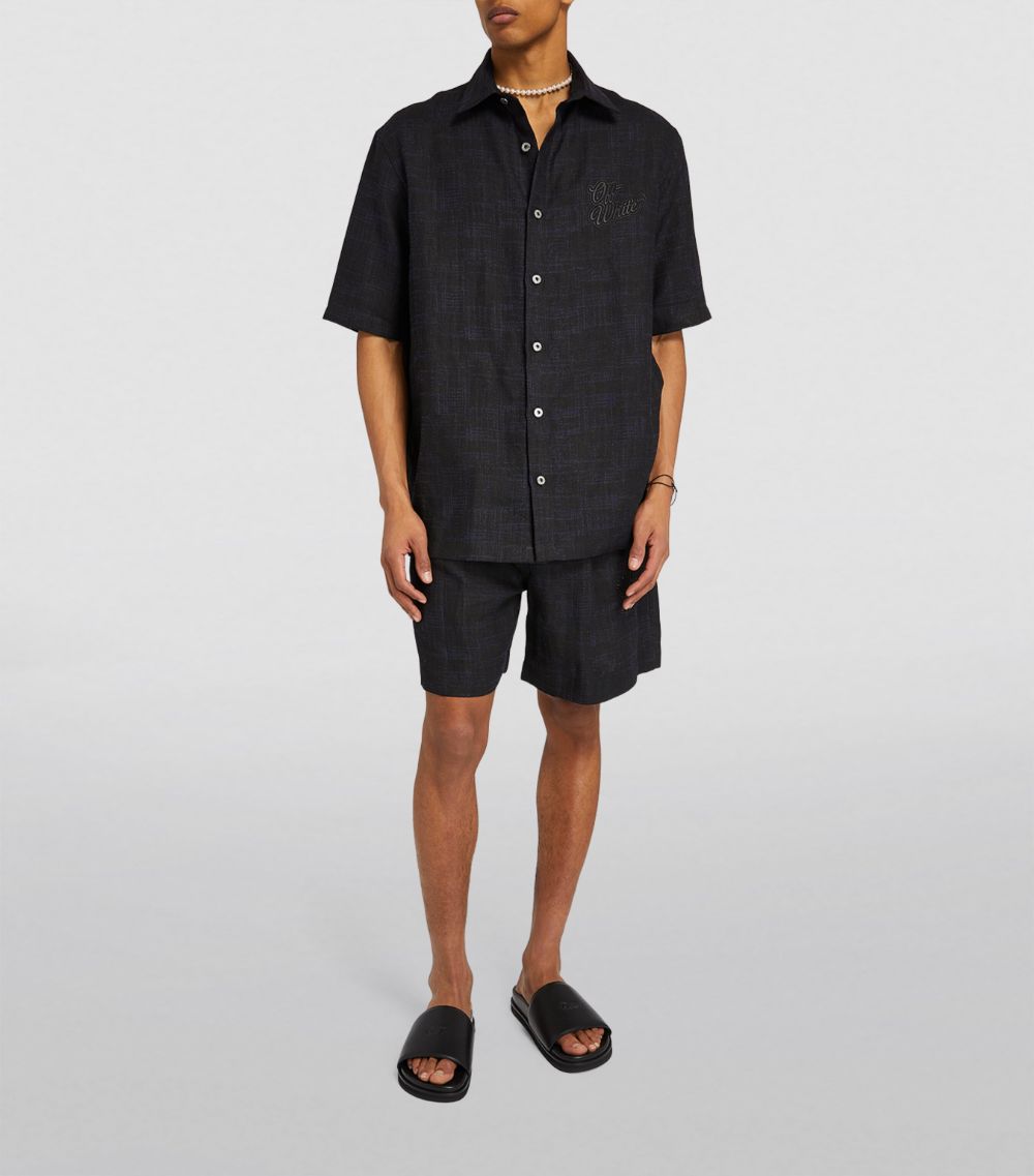 OFF-WHITE Off-White Linen Bowling Shirt