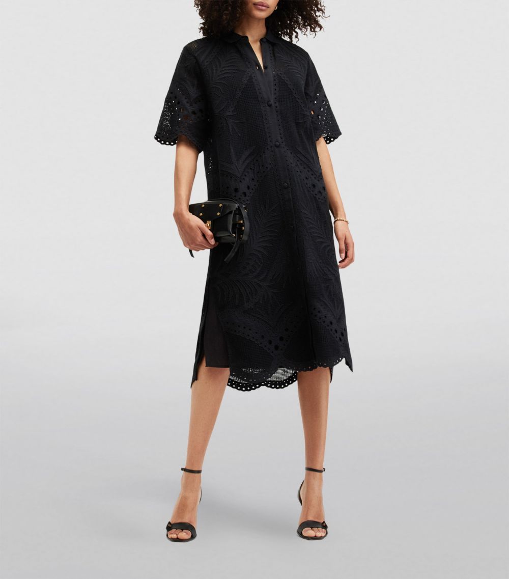 Allsaints Allsaints Broderie Meria Midi Dress