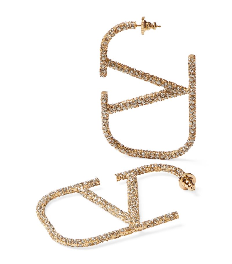 VALENTINO GARAVANI Valentino Garavani Embellished Vlogo Signature Earrings