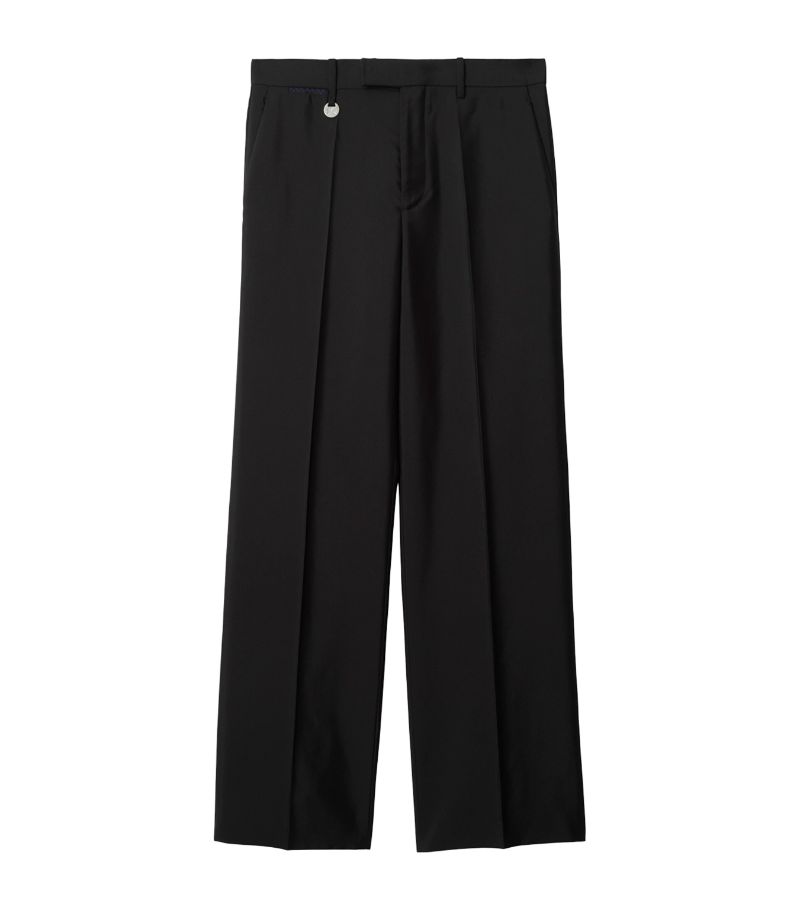 Burberry Burberry Wool-Silk Tailored Trousers