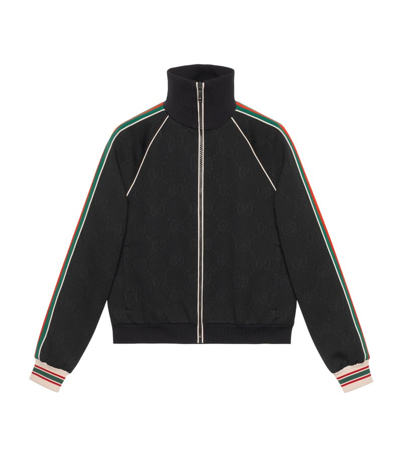 Gucci Gucci Web Stripe Zip-Up Jacket