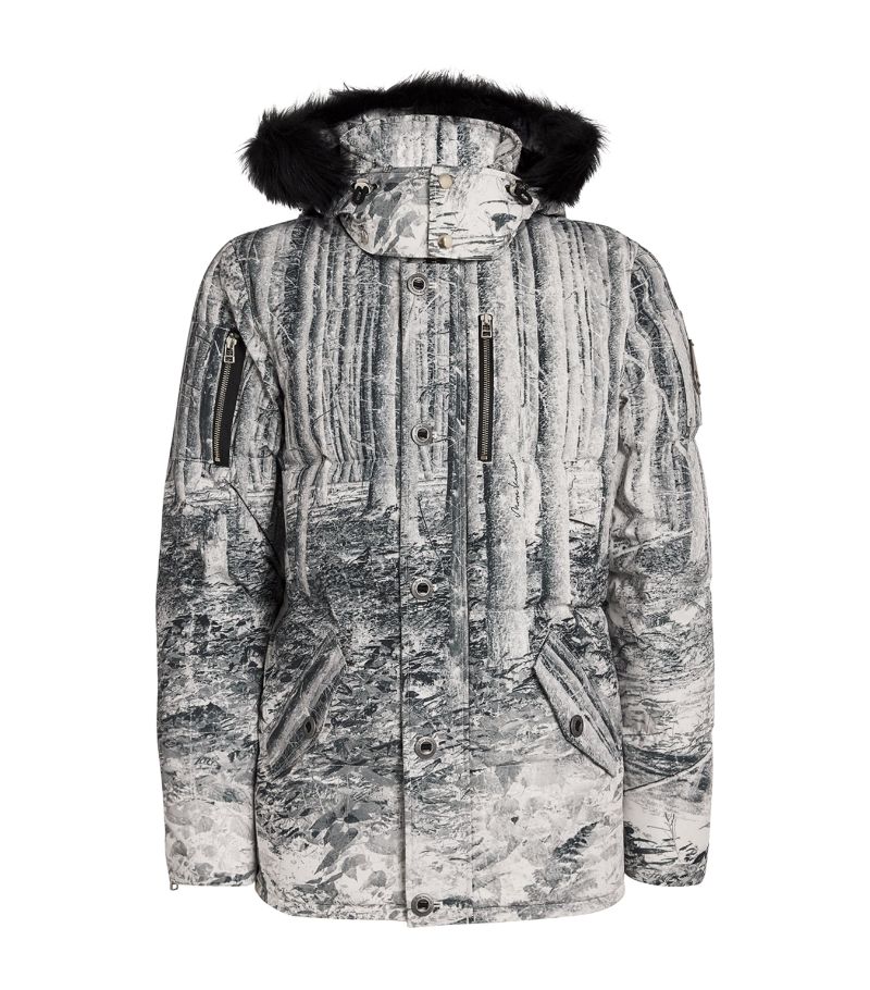 Moose Knuckles Moose Knuckles Forest Print 3Q Down Jacket