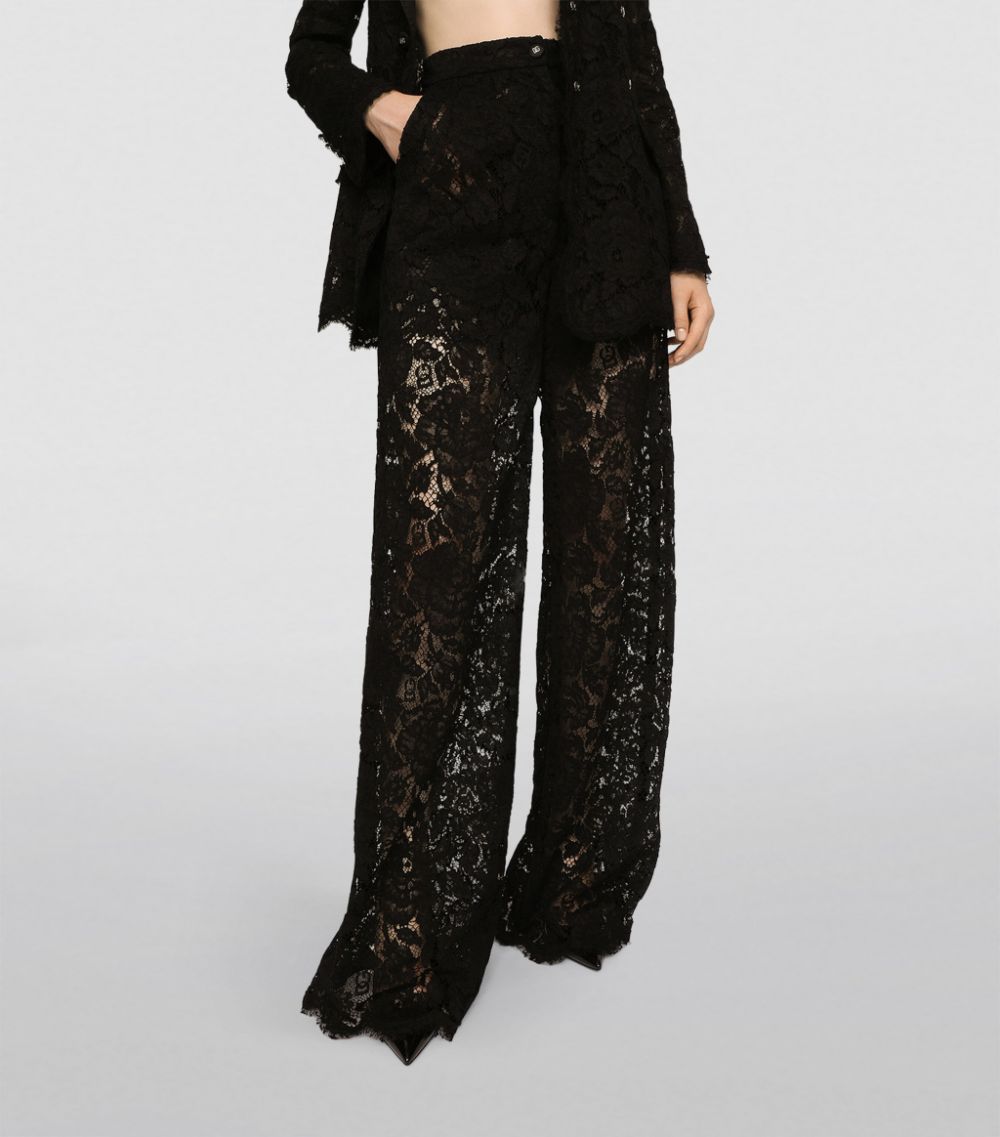 Dolce & Gabbana Dolce & Gabbana Lace Tailored Trousers