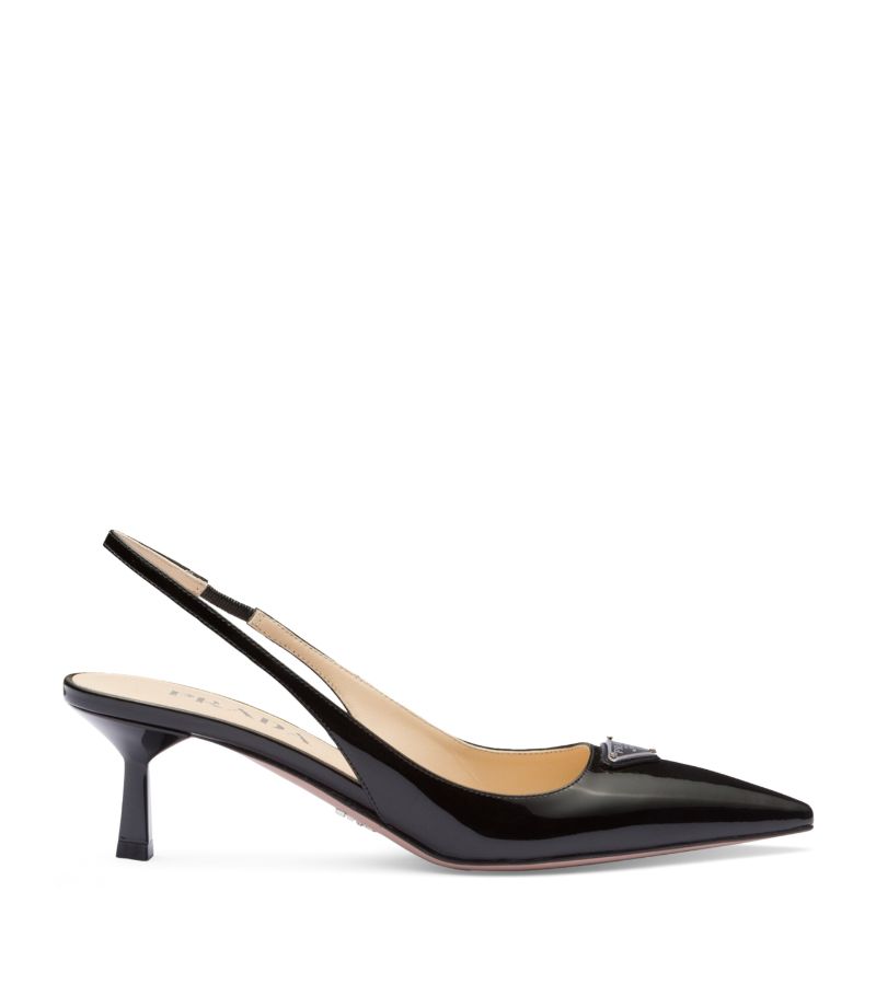 Prada Prada Patent Leather Slingback Pumps 55