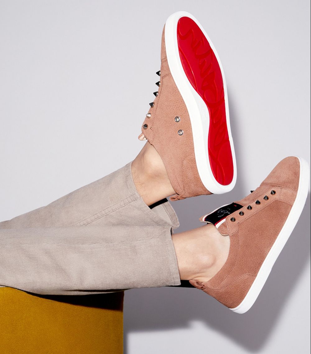 Christian Louboutin Christian Louboutin F. A.V Fique A Vontade Suede Sneakers