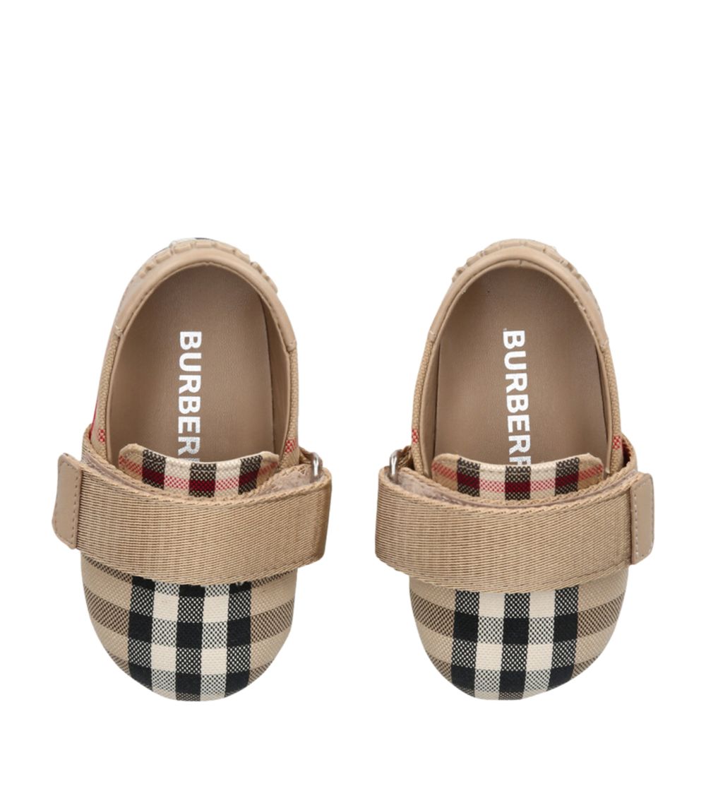 Burberry Burberry Kids House Check Crib Shoes