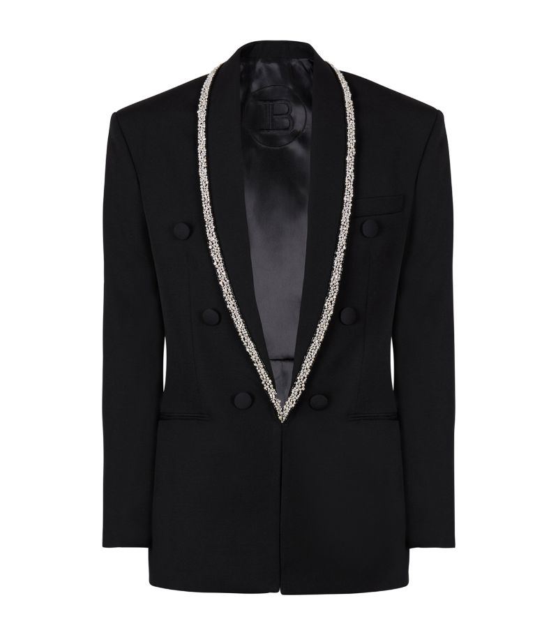 Balmain Balmain Virgin Wool Embellished Jacket