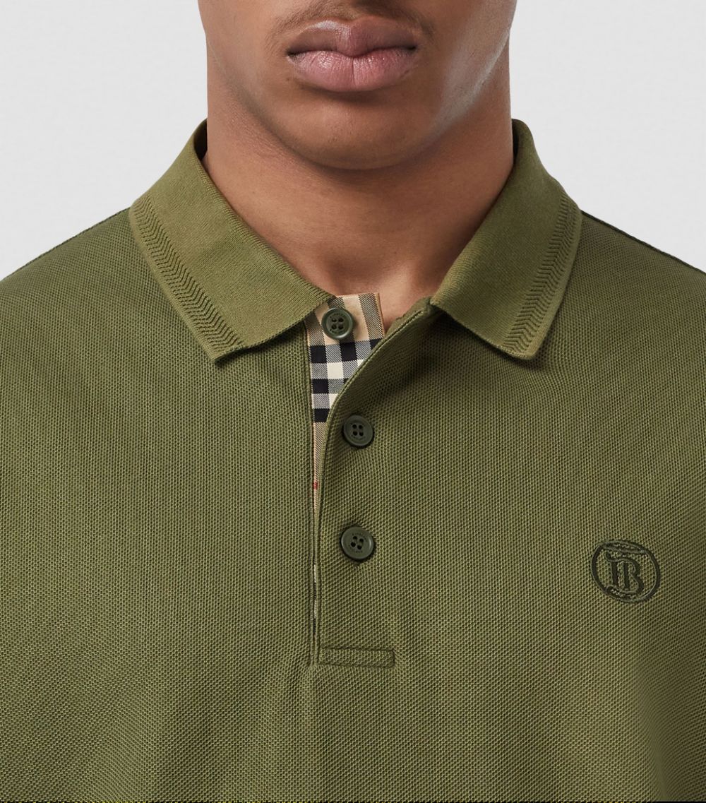 Burberry Burberry Cotton Tb Monogram Polo Shirt