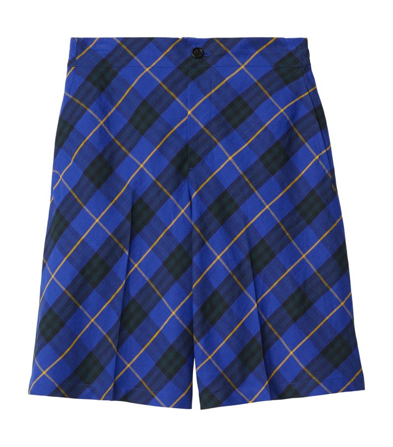 Burberry Burberry Linen Check Shorts