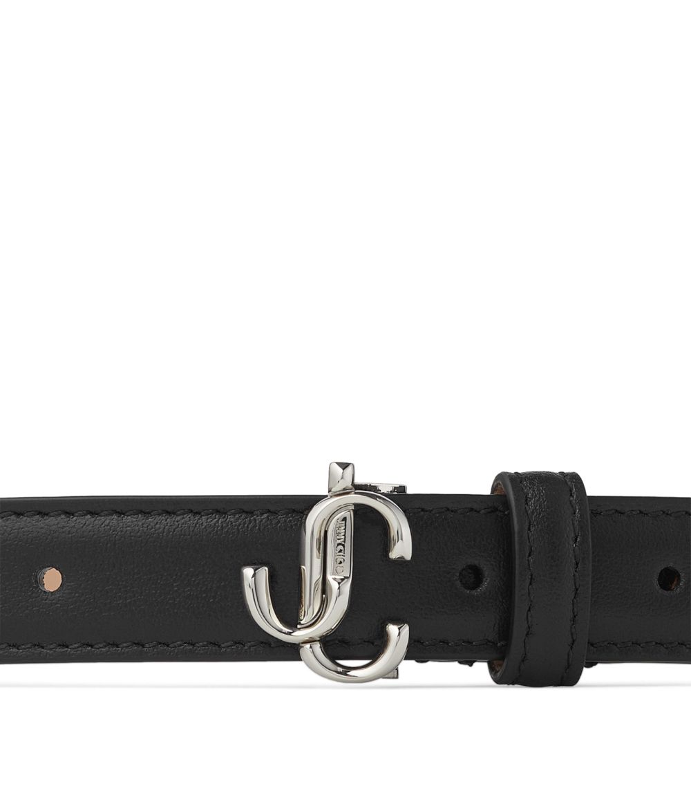 Jimmy Choo Jimmy Choo Leather Mini Helina Belt