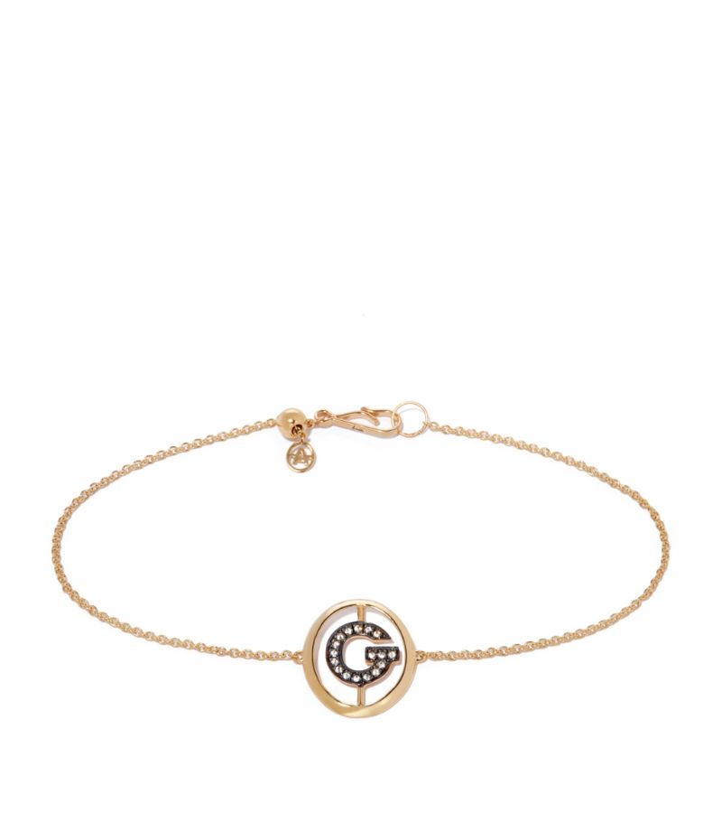 Annoushka Annoushka Yellow Gold And Diamond G Bracelet