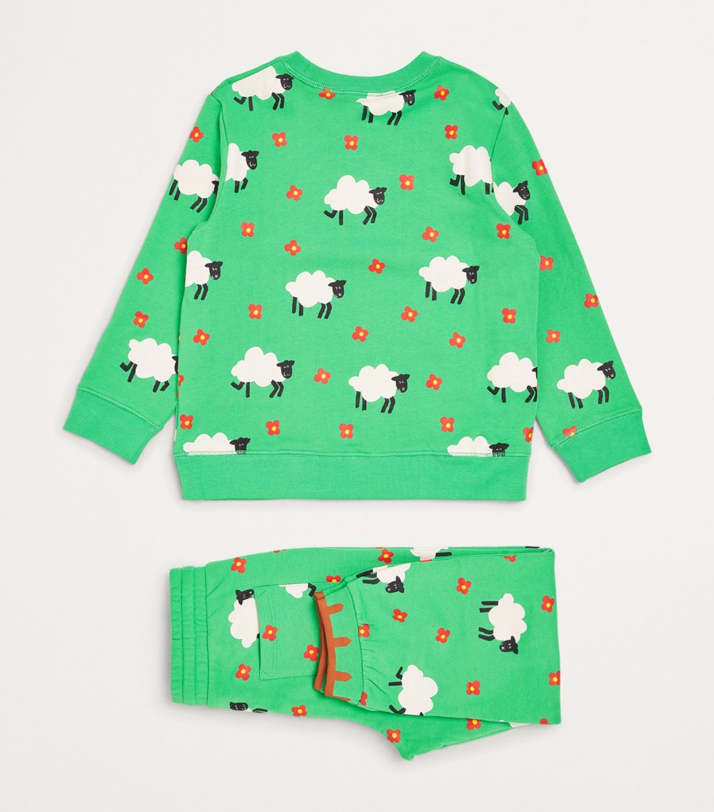 Stella McCartney Kids Stella Mccartney Kids Stretch-Cotton Sheep Print Tracksuit (2-14+ Years)