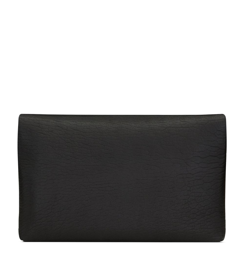 Saint Laurent Saint Laurent Leather Cassandre Envelope Pouch