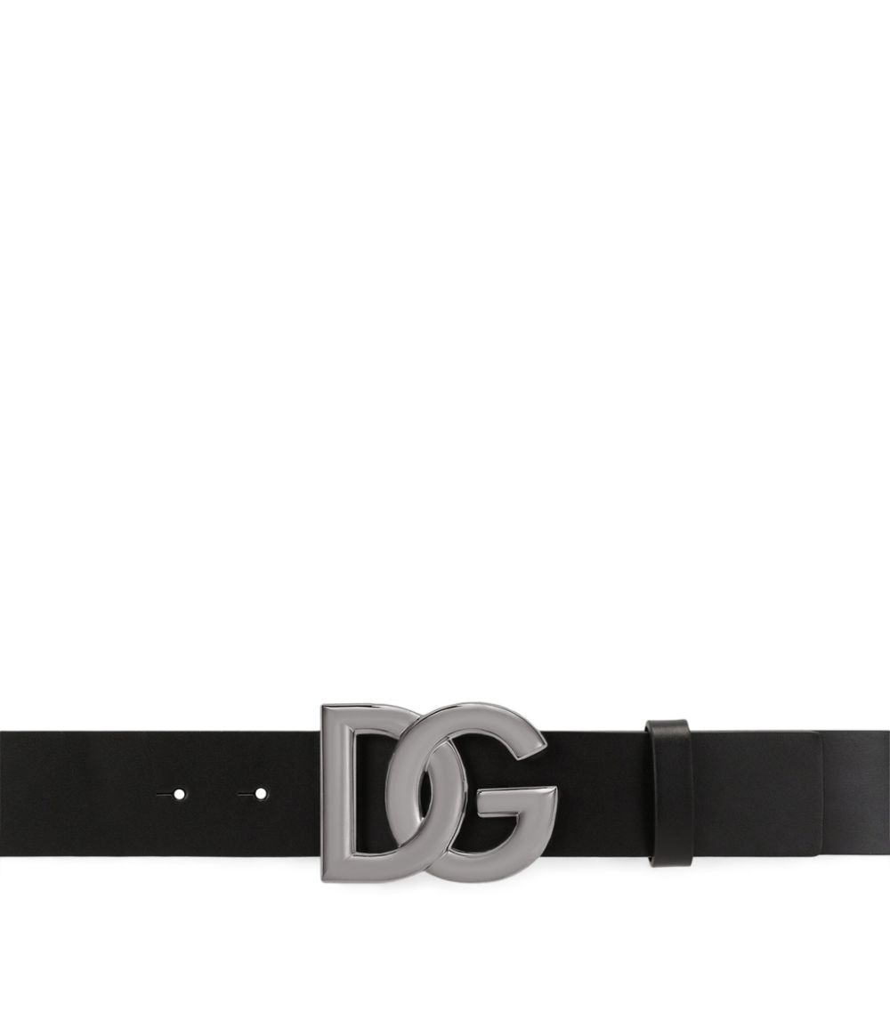 Dolce & Gabbana Dolce & Gabbana Leather Logo Belt