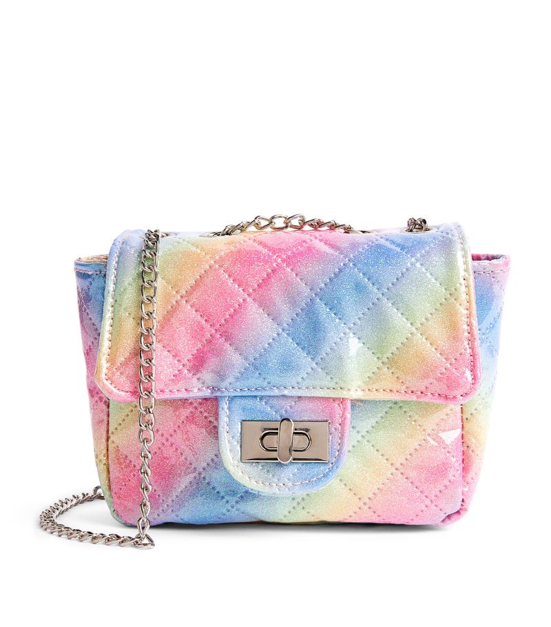 Bari Lynn Bari Lynn Quilted Rainbow Clutch Bag