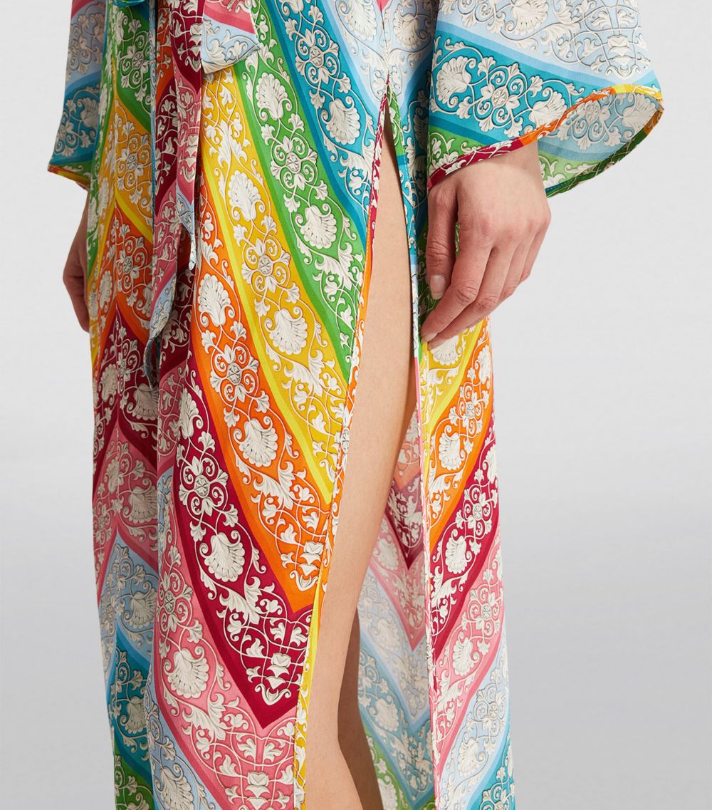 Mary Katrantzou Mary Katrantzou Rainbow Wrap-Around Kimono Maxi Dress