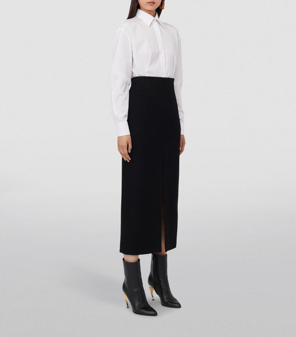 Alexander McQueen Alexander Mcqueen Wool-Blend Pencil Skirt