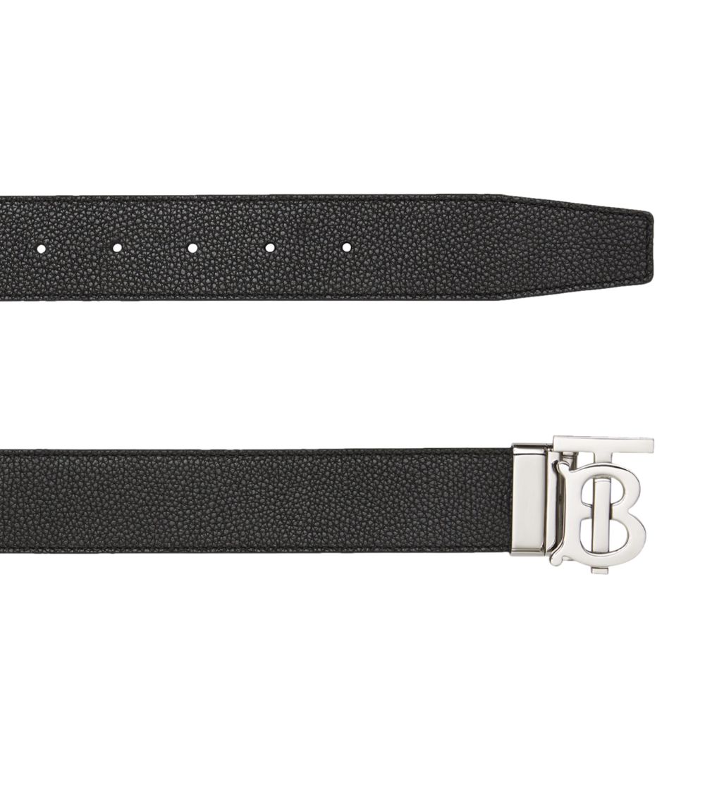 Burberry Burberry Reversible Leather Tb Monogram Belt