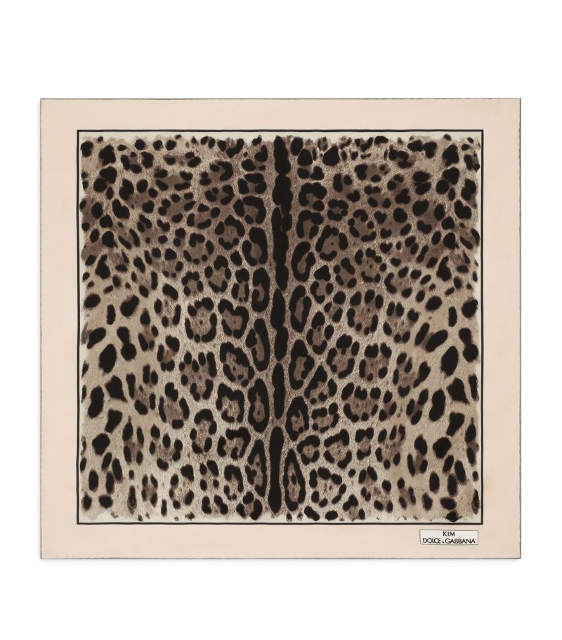 Dolce & Gabbana Dolce & Gabbana Kim Dolce & Gabbana Leopard-Print Twill Scarf