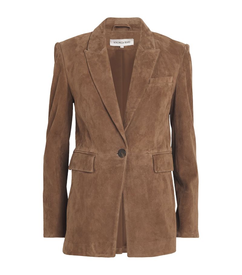 Veronica Beard Veronica Beard Leather Duane Dickey Blazer