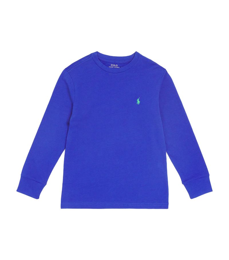 Polo Ralph Lauren Polo Ralph Lauren Kids Cotton Logo Embroidered T-Shirt (6-14 Years)