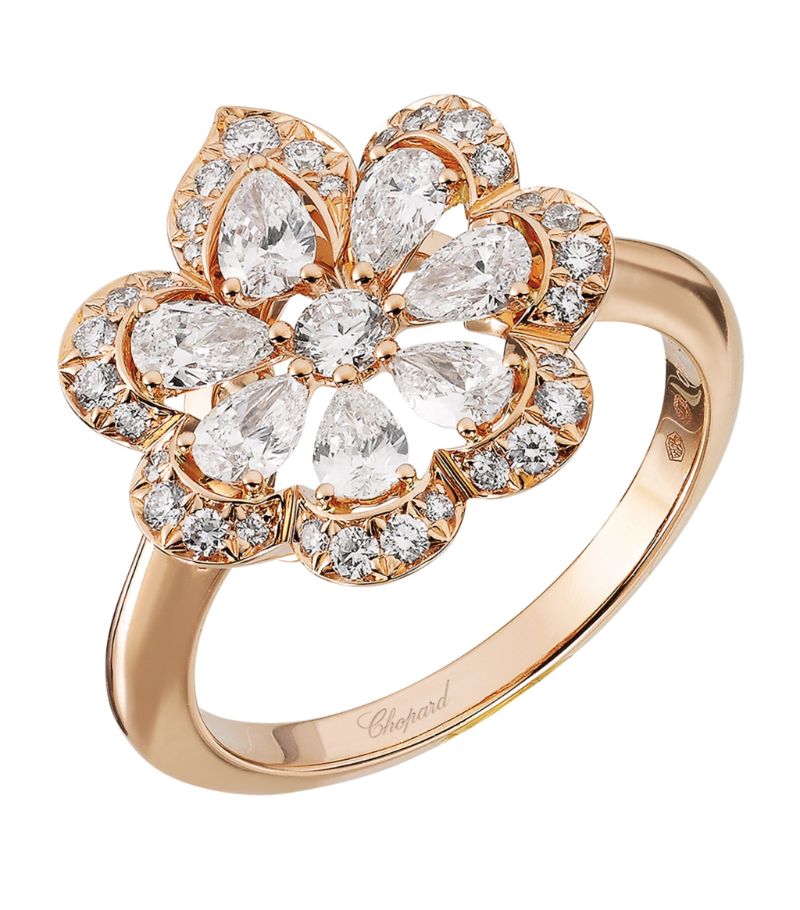 Chopard Chopard Rose Gold And Diamond Precious Lace Mini-Froufrou Ring