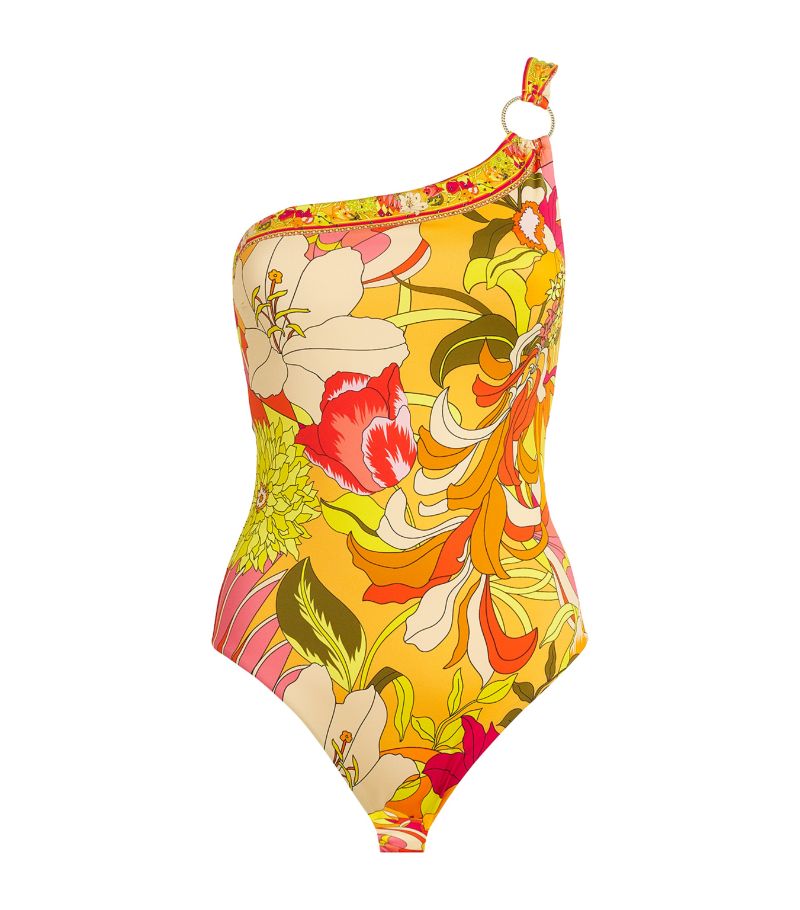 Camilla Camilla Floral One-Shoulder Swimsuit