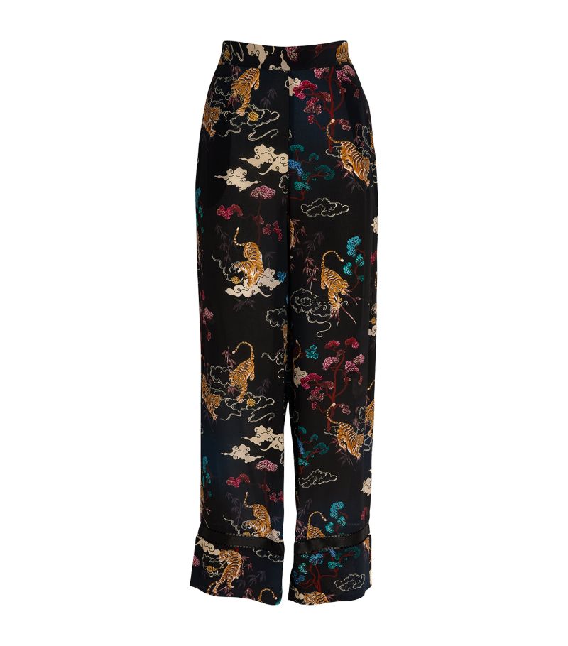 Hayley Menzies Hayley Menzies Silk Tiger Pyjama Trousers