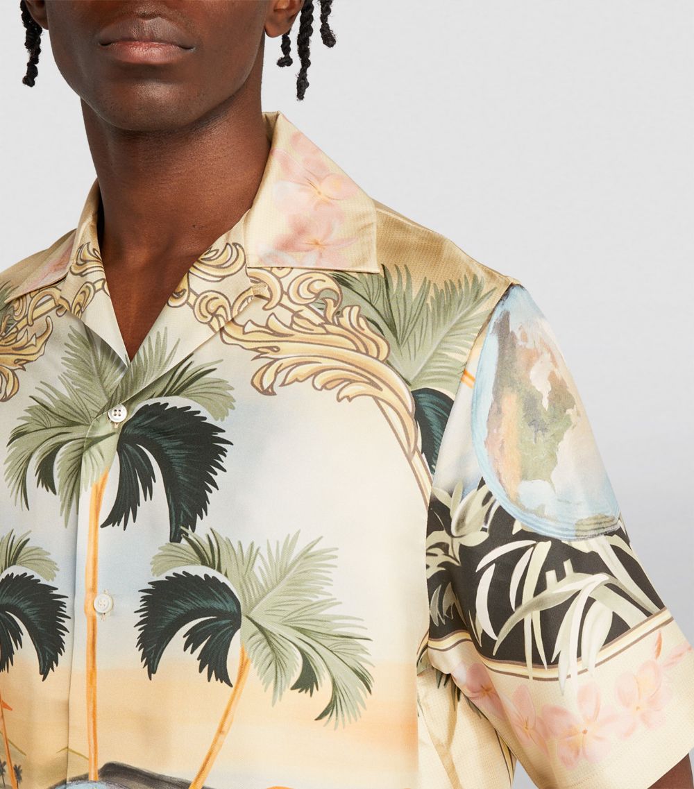 Amiri Amiri Silk Cherub Print Shirt