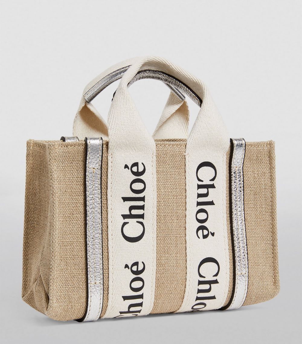 Chloé Chloé Mini Canvas Woody Tote Bag