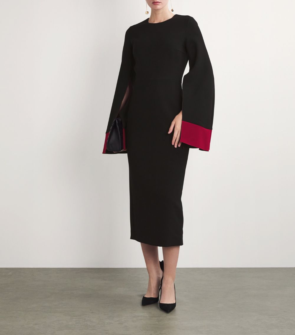 Roksanda Roksanda Split-Sleeve Zimara Midi Dress