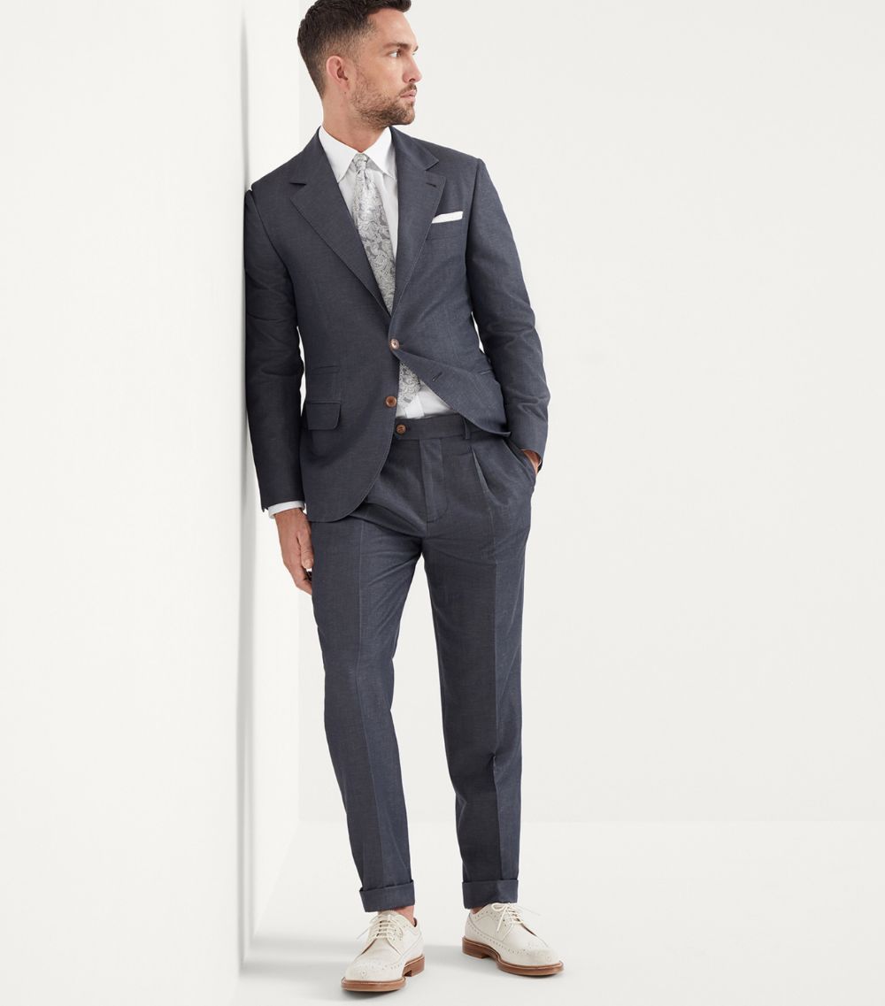 Brunello Cucinelli Brunello Cucinelli Tapered-Leg Suit Trousers