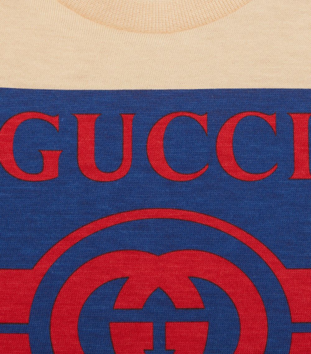 Gucci Gucci Kids Cotton Interlocking G T-Shirt (0-36 Months)